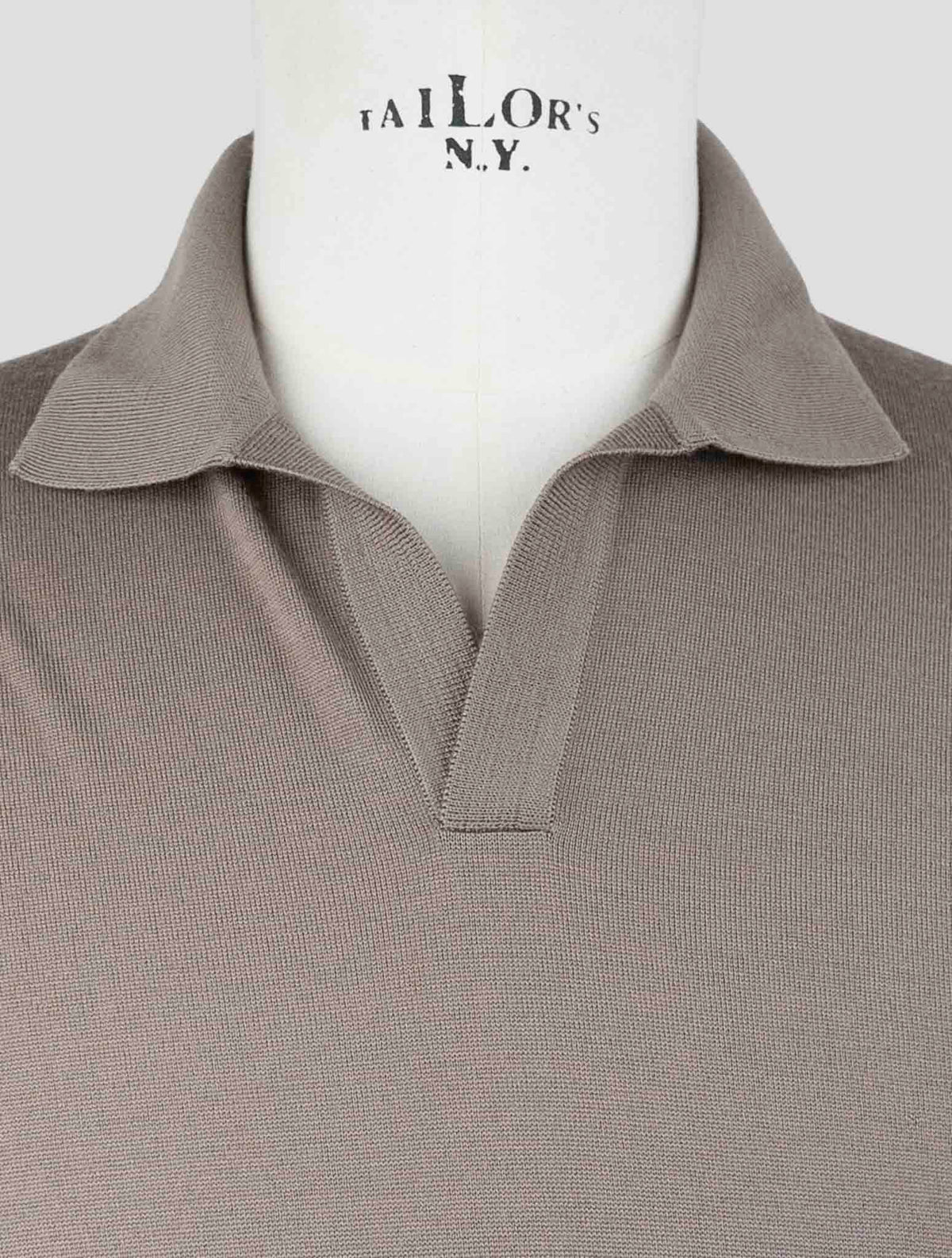 Gran Sasso Brown Virgin Wool Sweater Polo 4