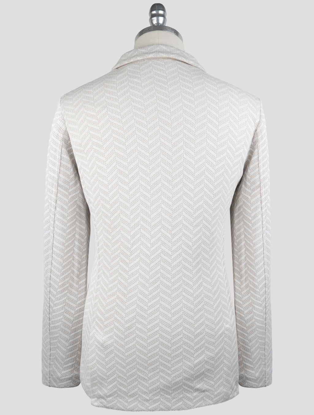 Gran Sasso Beige White Cotton Coat 3