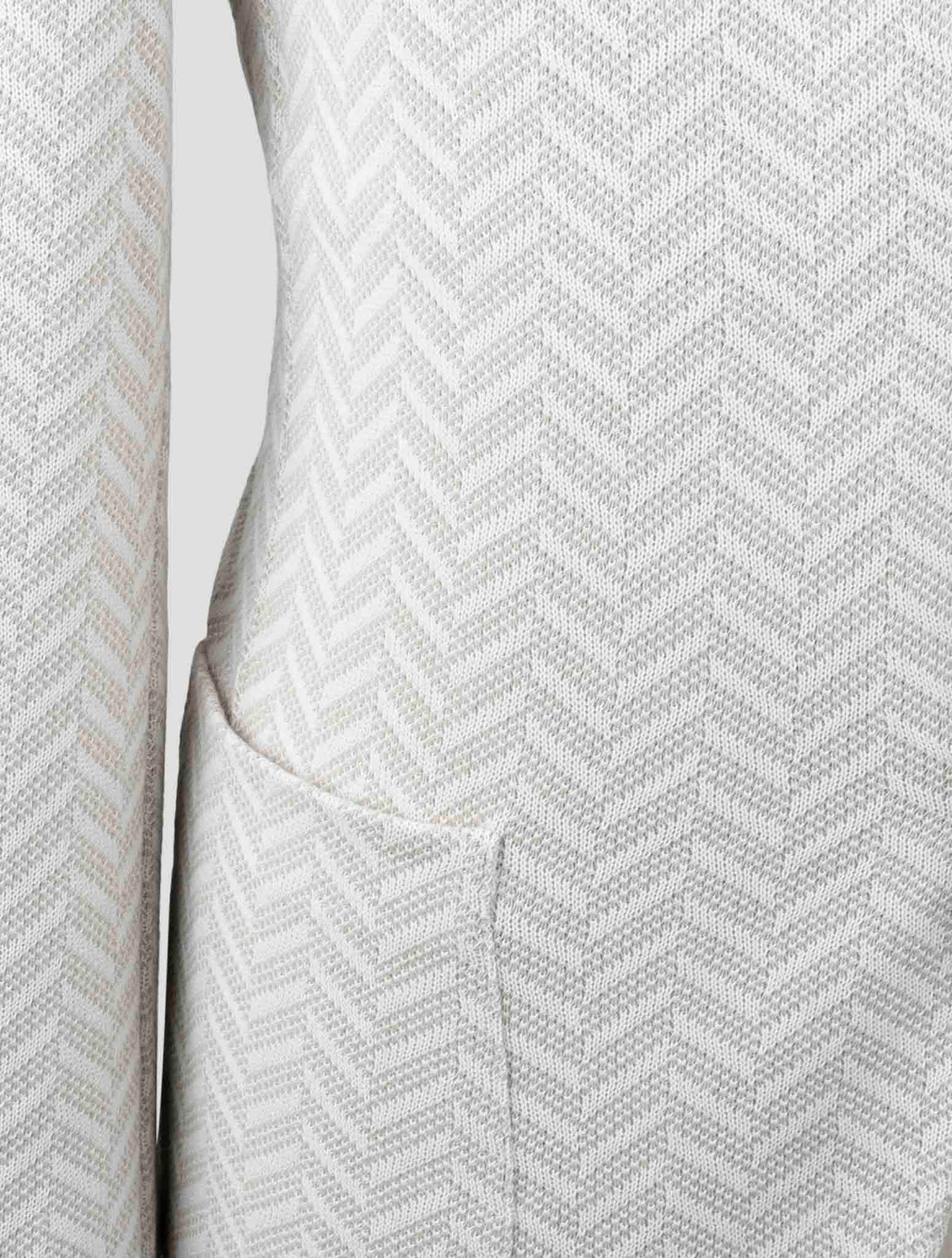 Gran Sasso Beige White Cotton Coat 5