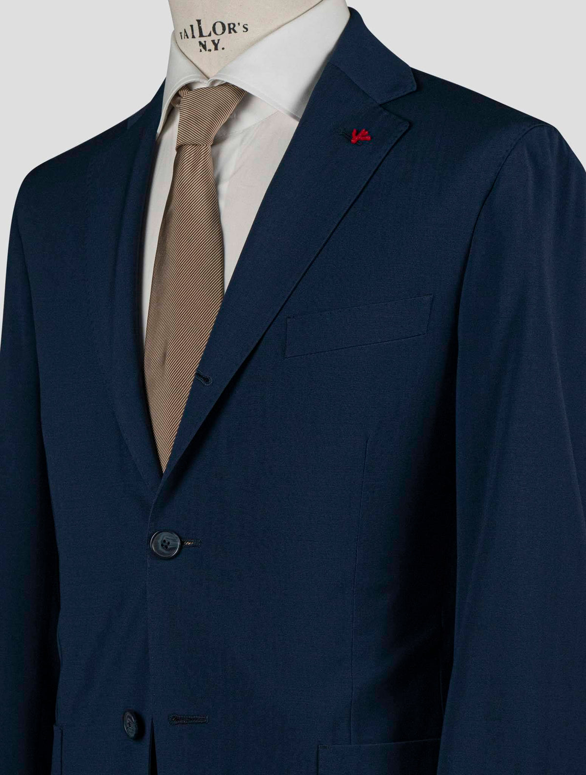 Isaia Blue Virgin Wool Blazer 3
