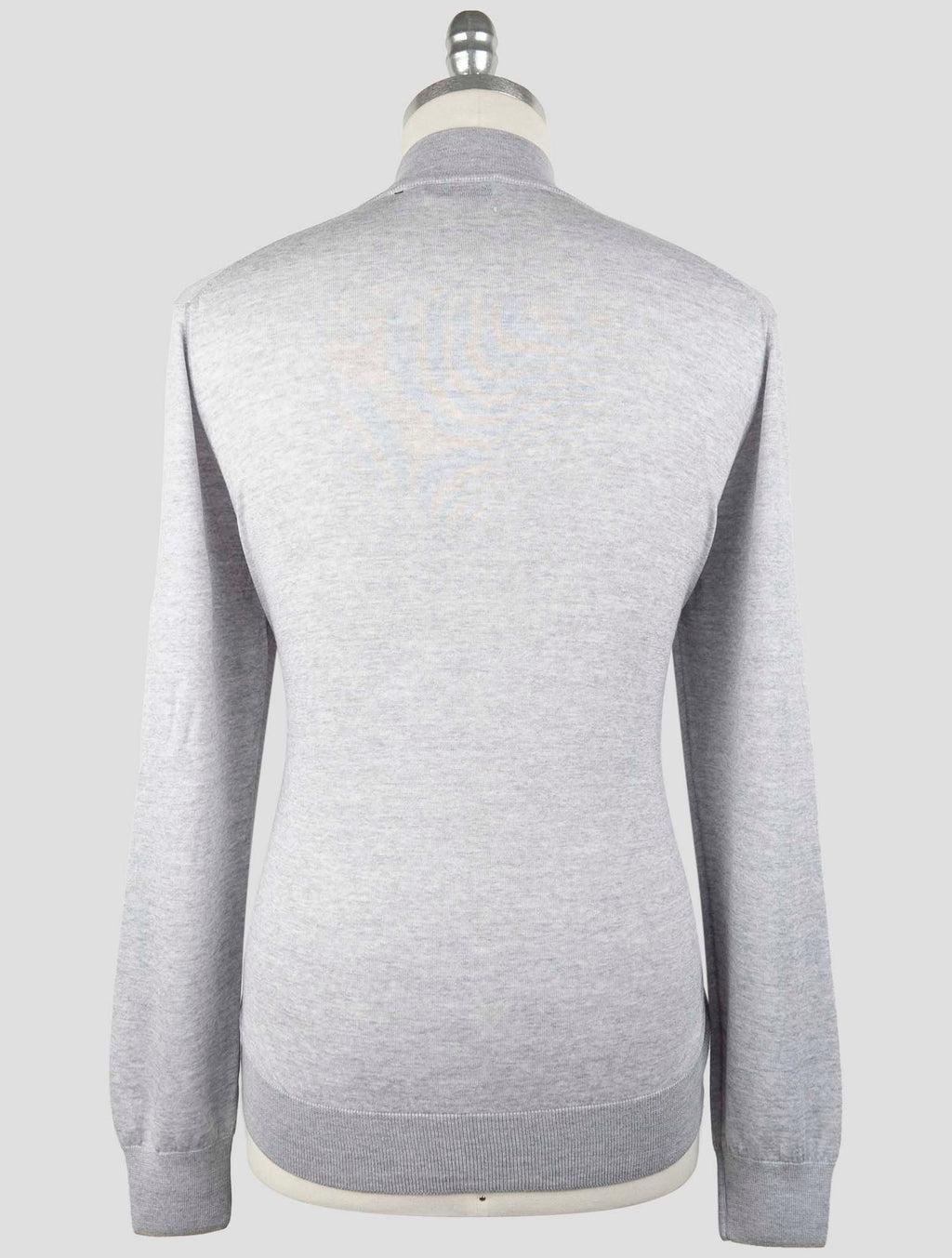 Gran Sasso Gray Virgin Wool Sweater Full Zip 3