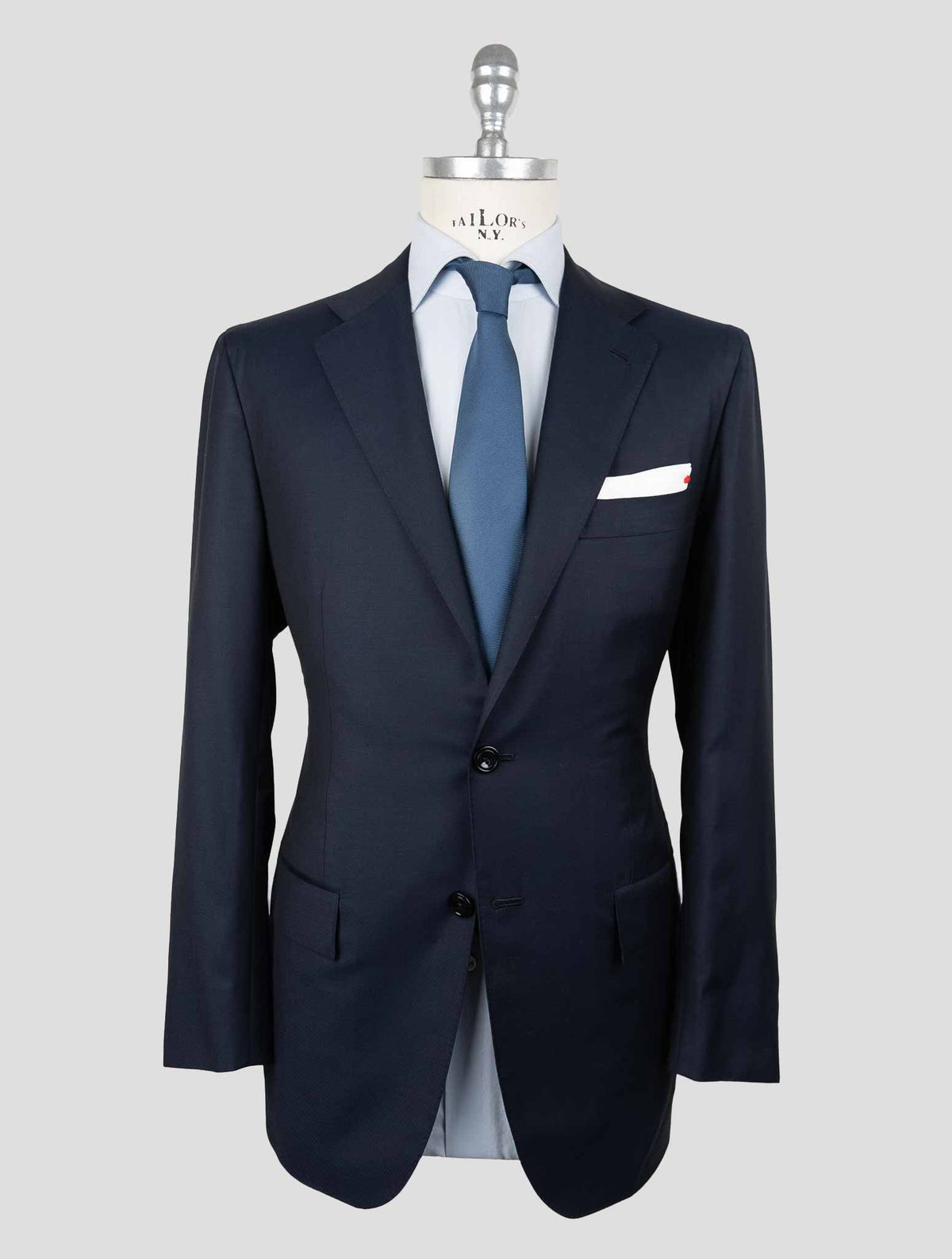 Kiton Dark Blue Wool 160's Suit 1