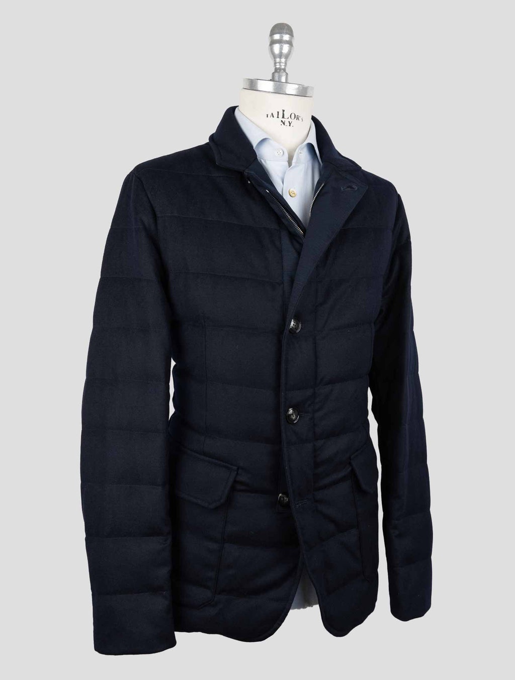 Kiton Blue Navy Cashmere Ea Coat 2