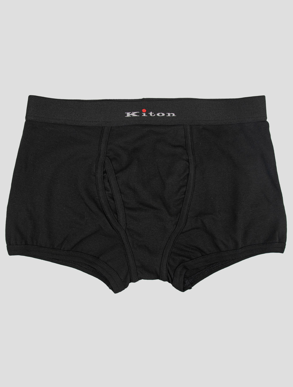 Kiton Black Cotton Ea Underwear 1