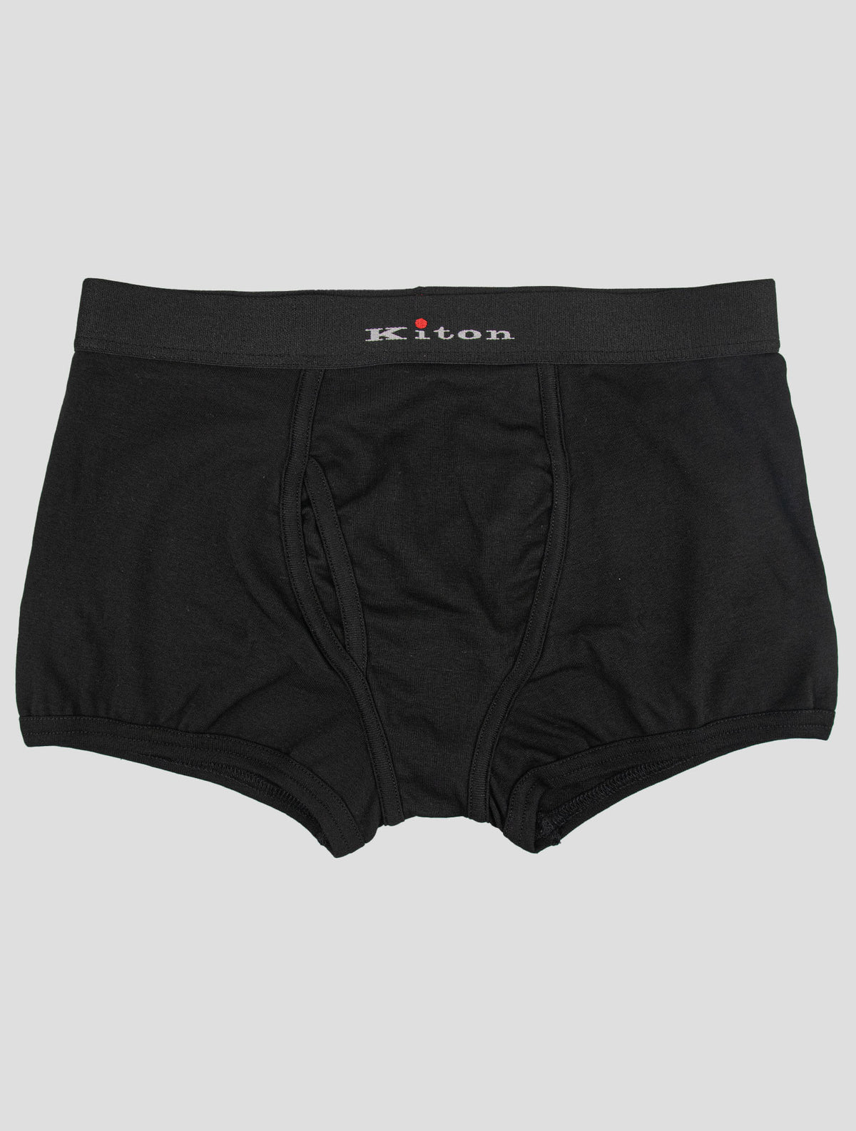 Kiton Black Cotton Ea Underwear 1