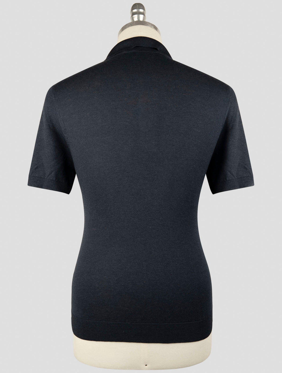 Gran Sasso Blue Navy Silk Polo 3