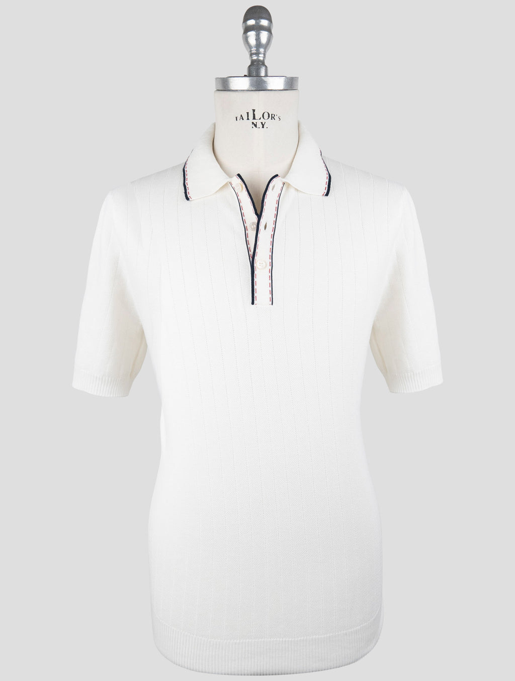 Gran Sasso White Cotton Polo 1