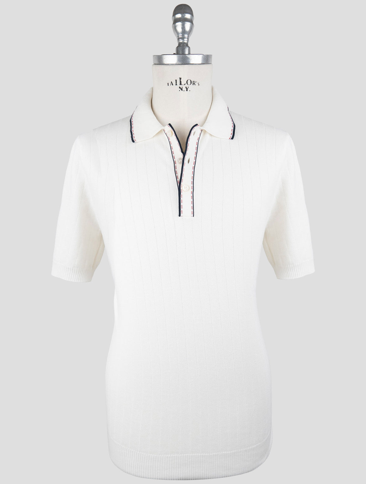 Gran Sasso White Cotton Polo 1