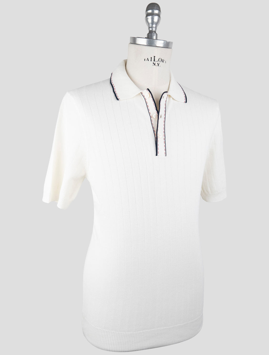 Gran Sasso White Cotton Polo 2