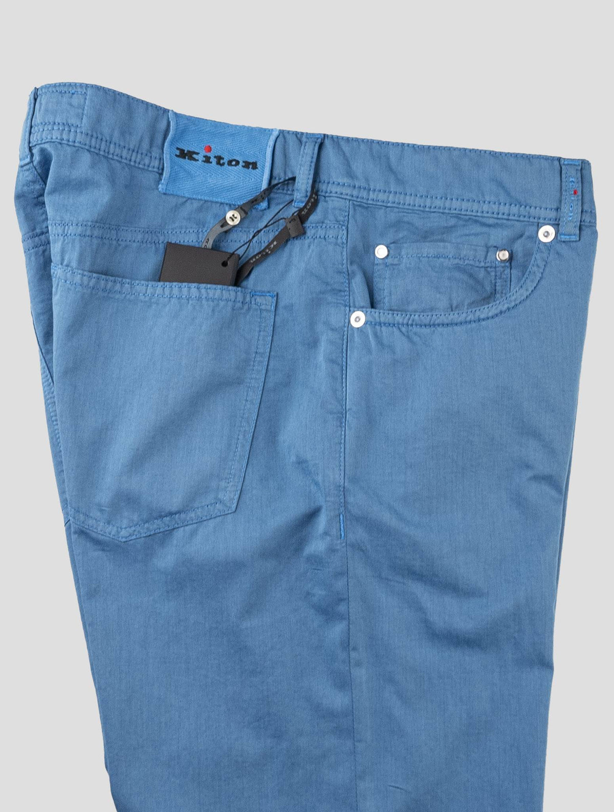 Kiton Light Blue Cotton Ea Jeans 3
