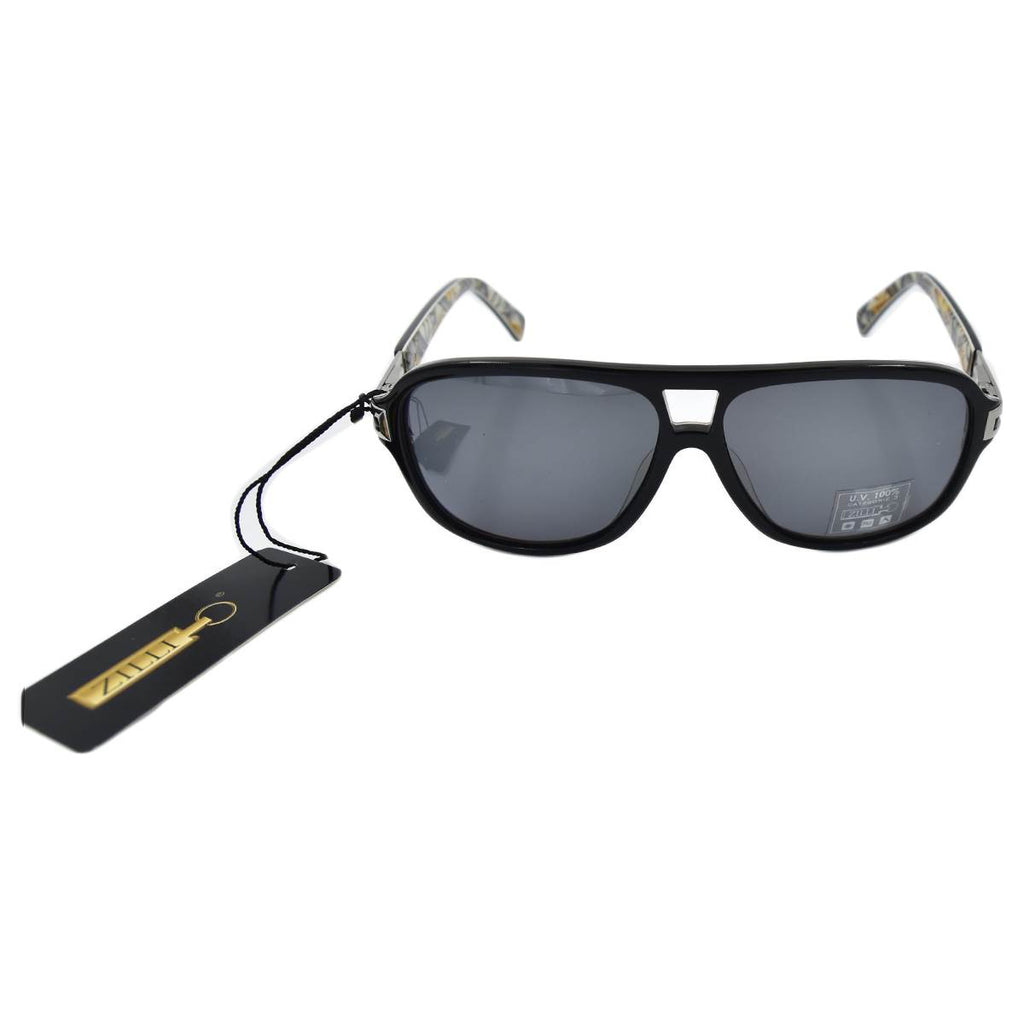 ZILLI Black Acetate Silk Sunglasses 1