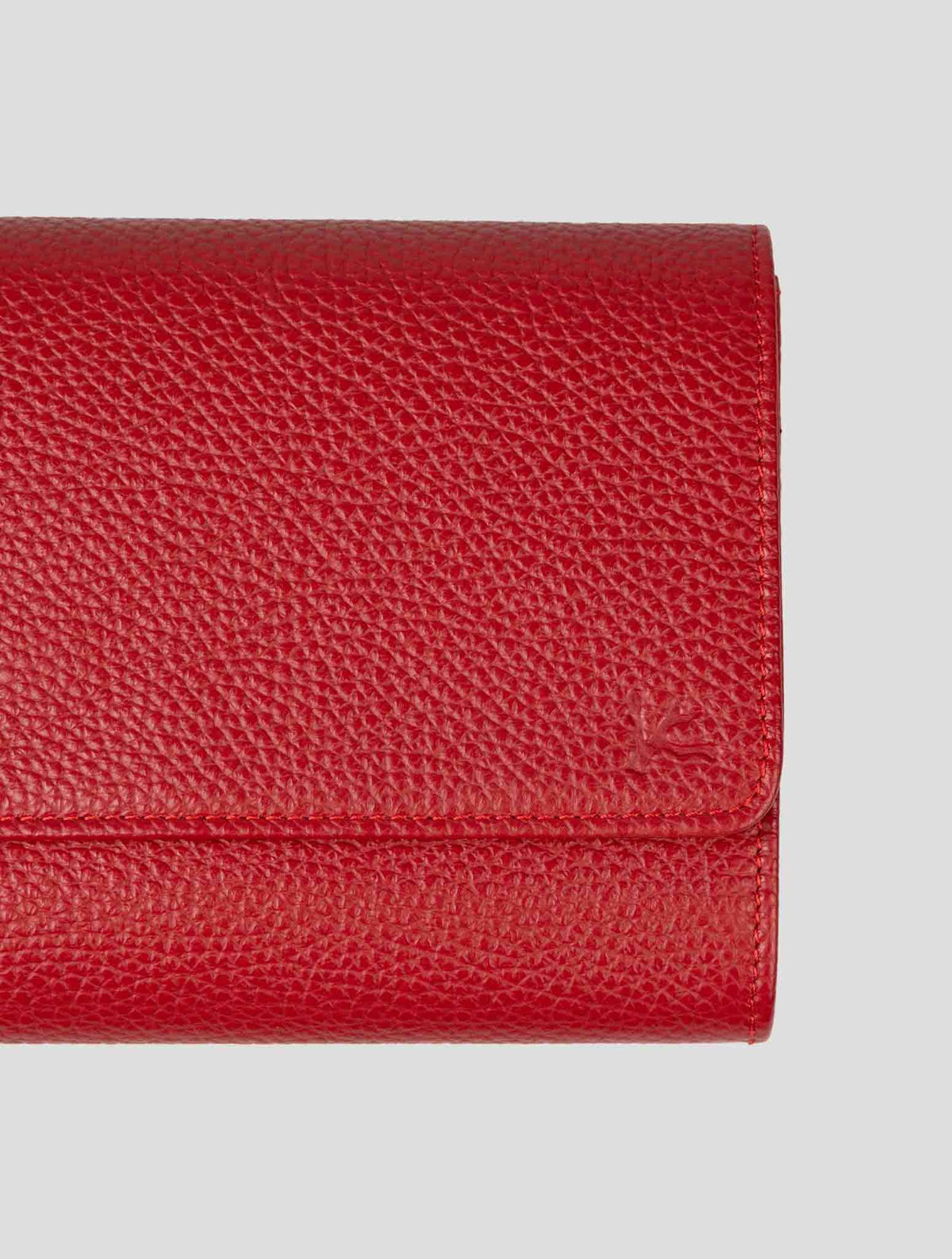Isaia Red Leather Pochette 3