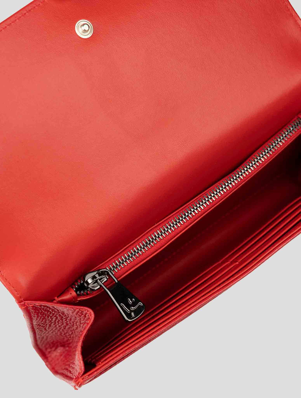 Isaia Red Leather Pochette 4