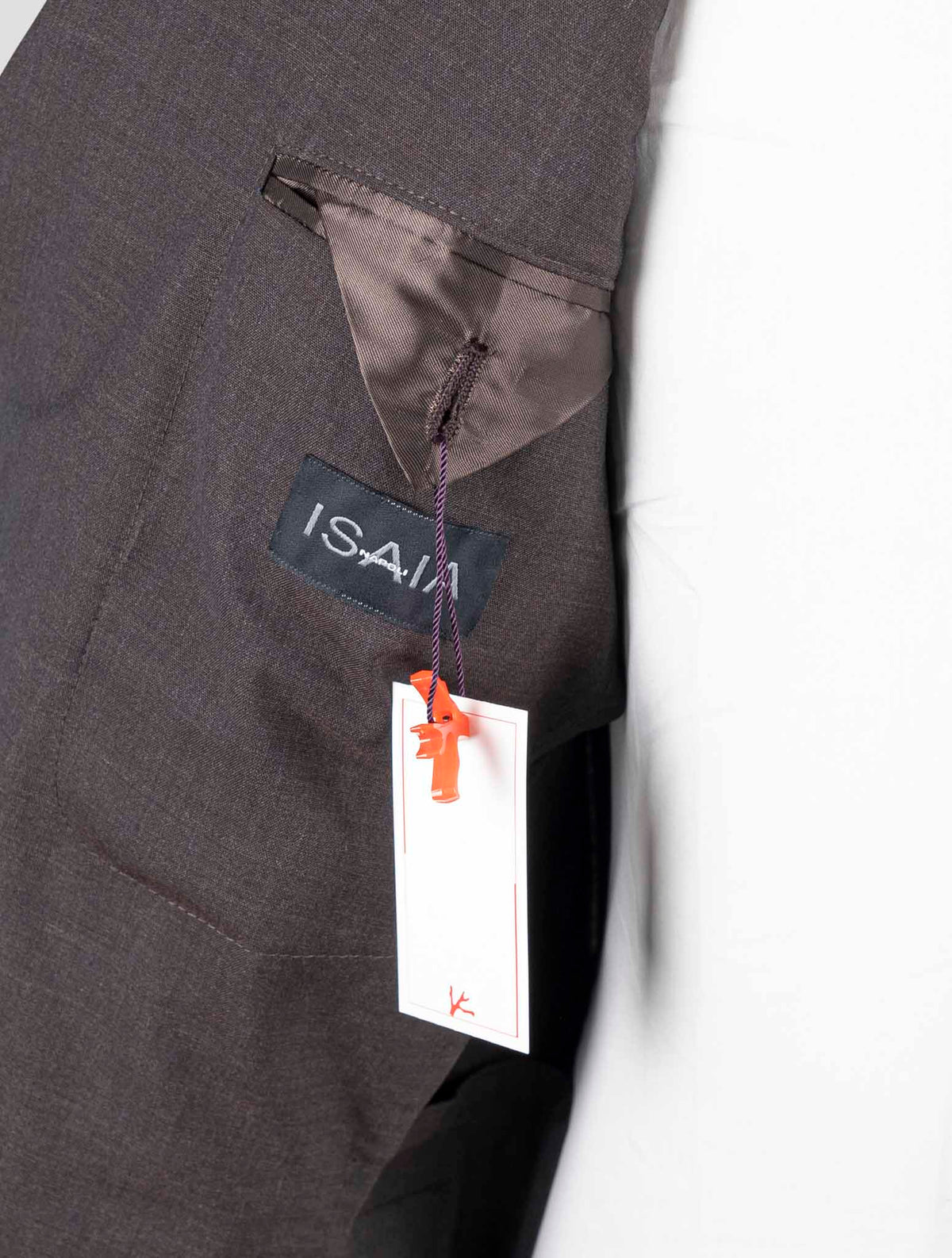Isaia Brown Wool Silk Suit 7
