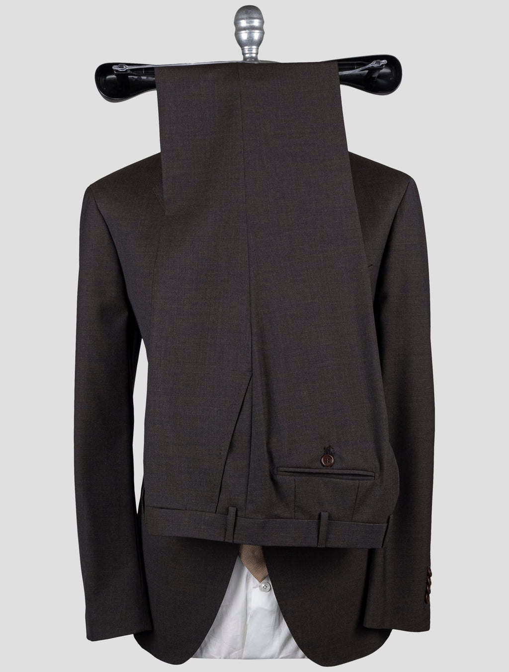 Isaia Brown Wool Silk Suit 8