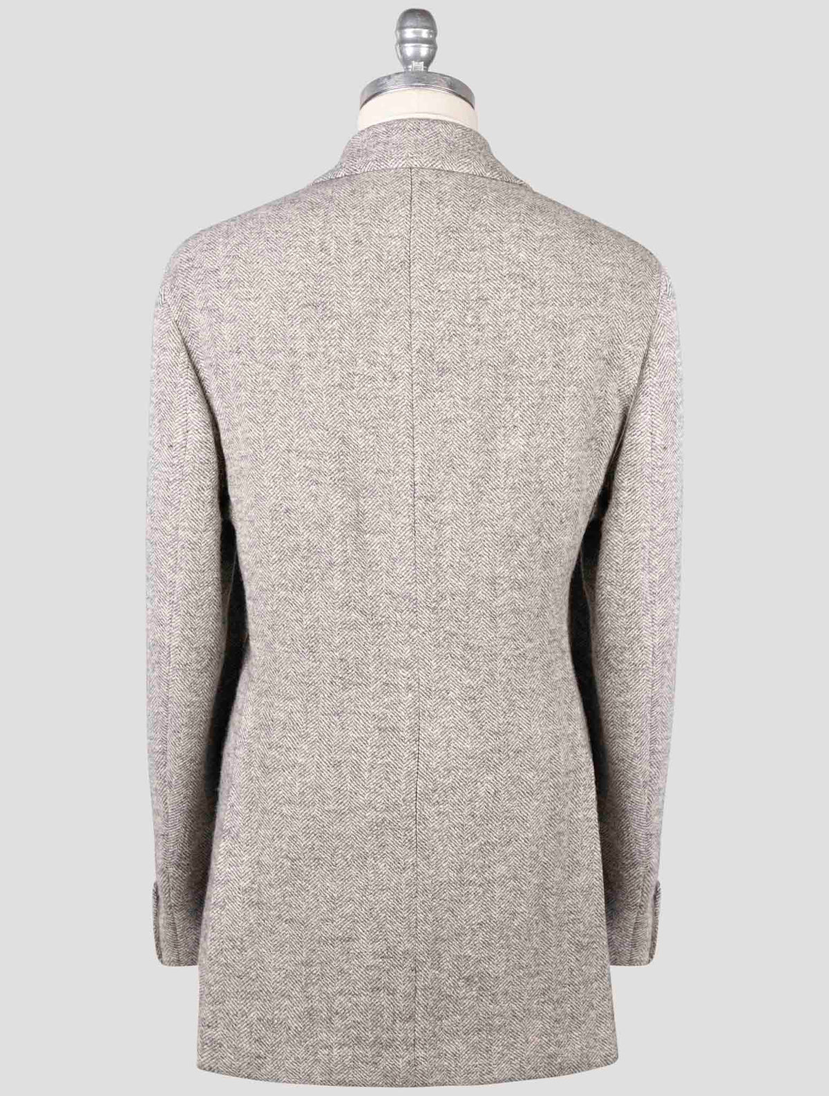 Isaia Gray Wool Overcoat 3