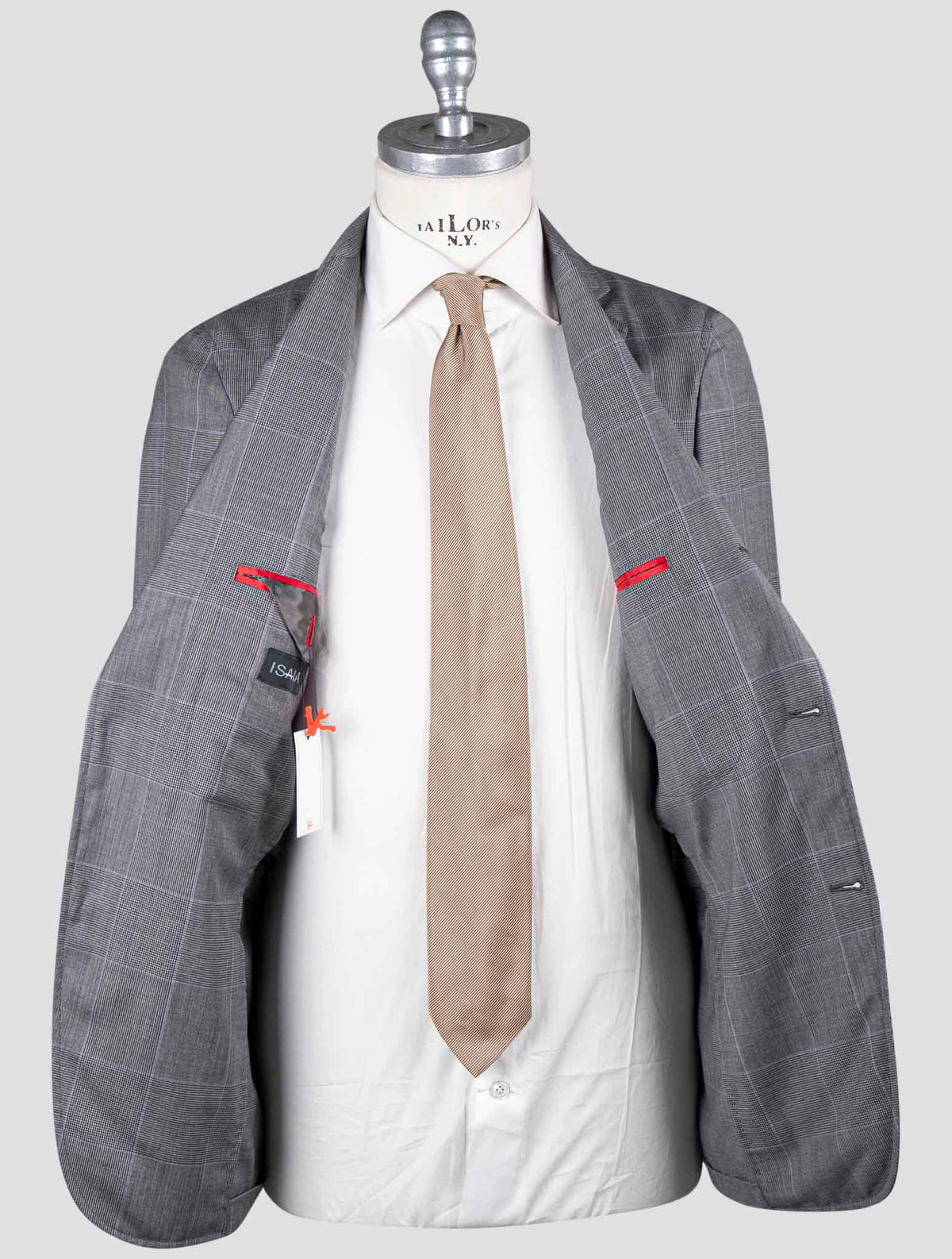 Isaia Gray Wool Suit 6