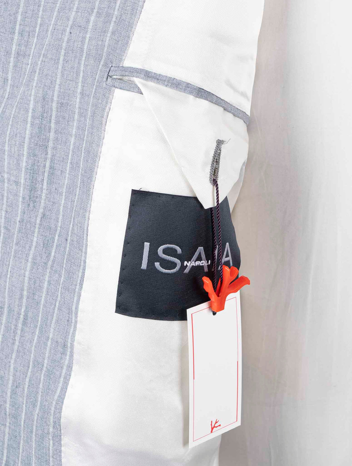 Isaia Gray Linen Suit 7