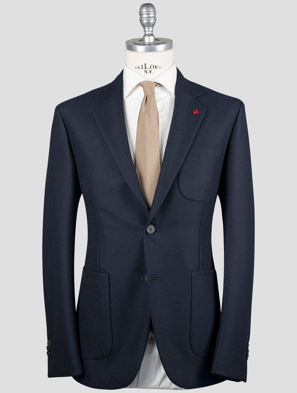Isaia Blue Wool Blazer 1