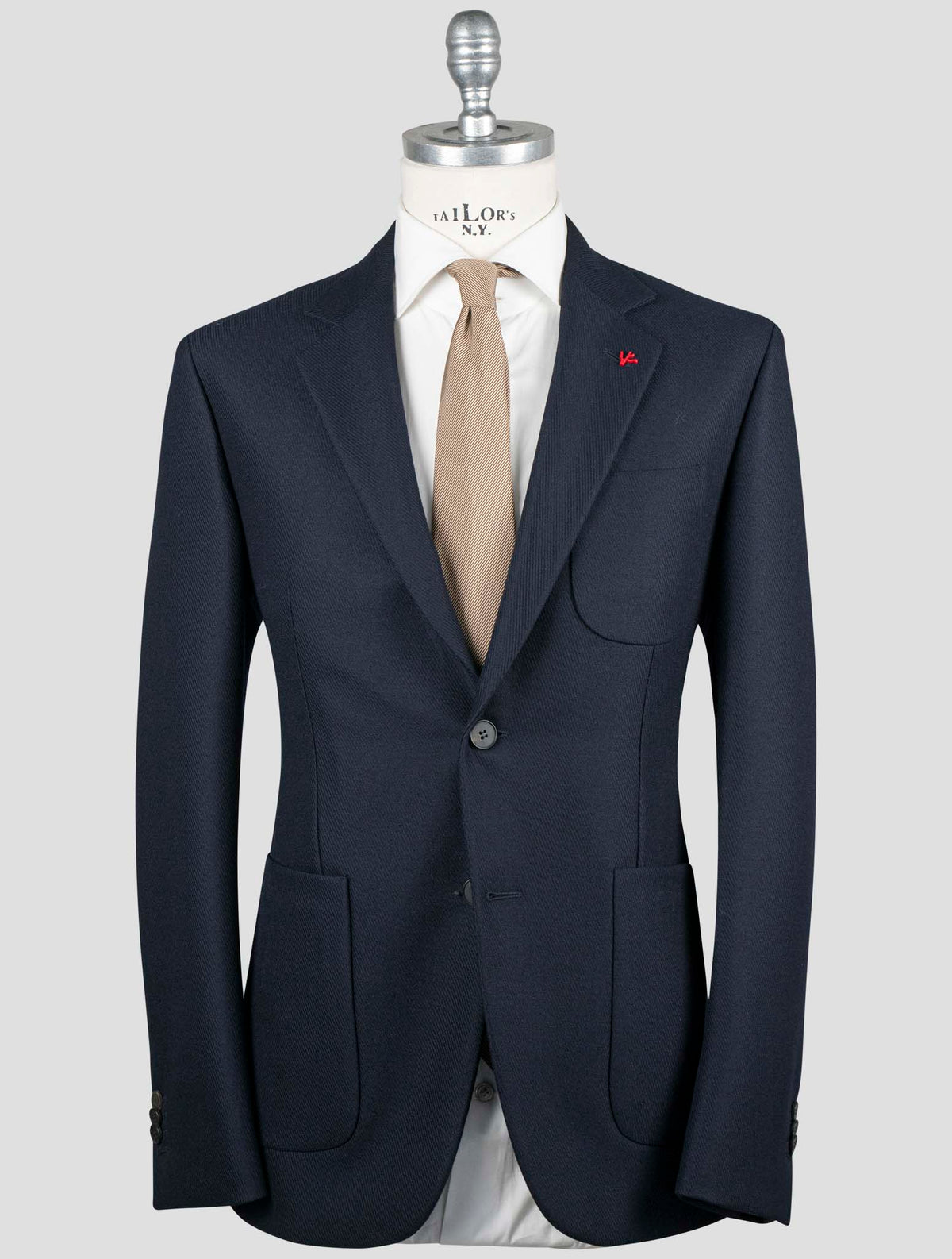 Isaia Blue Wool Blazer 1