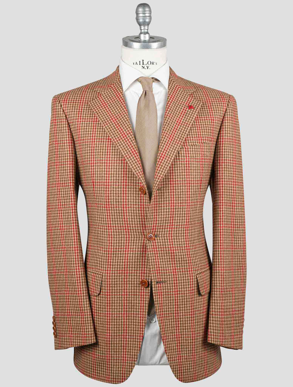 Isaia Multicolor Wool Cashmere Blazer 1