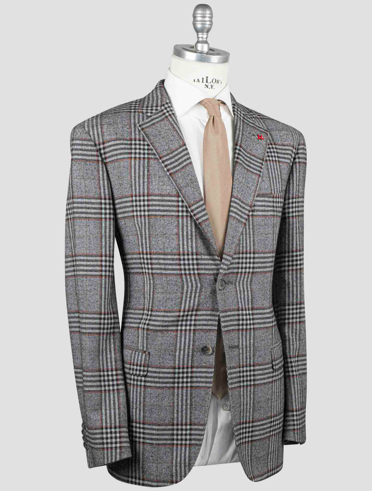 Isaia Multicolor Wool Cotton Blazer 1