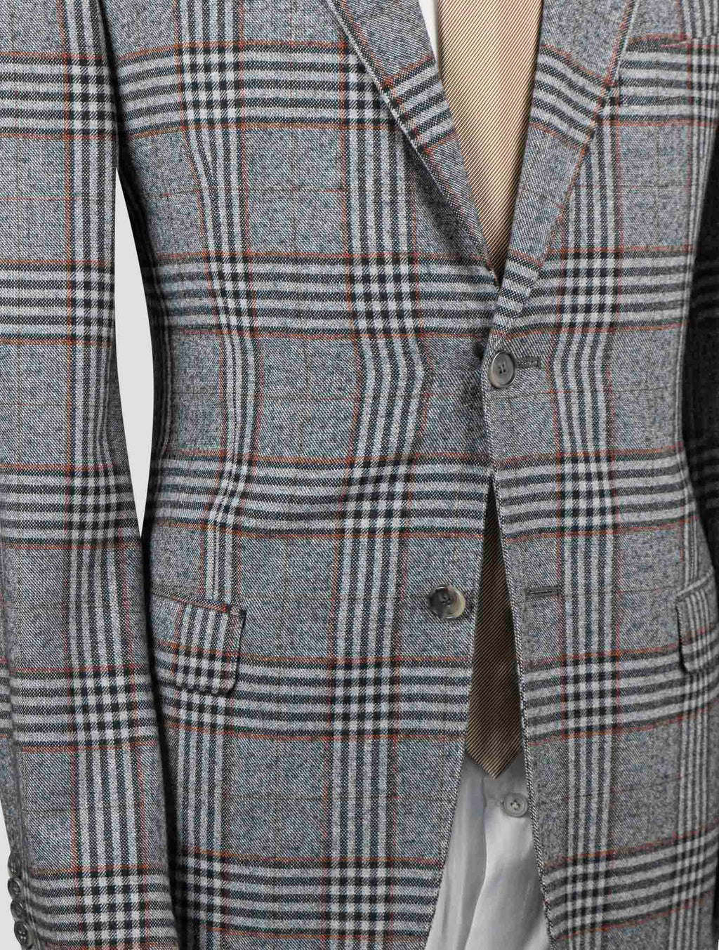 Isaia Multicolor Wool Cotton Blazer 4