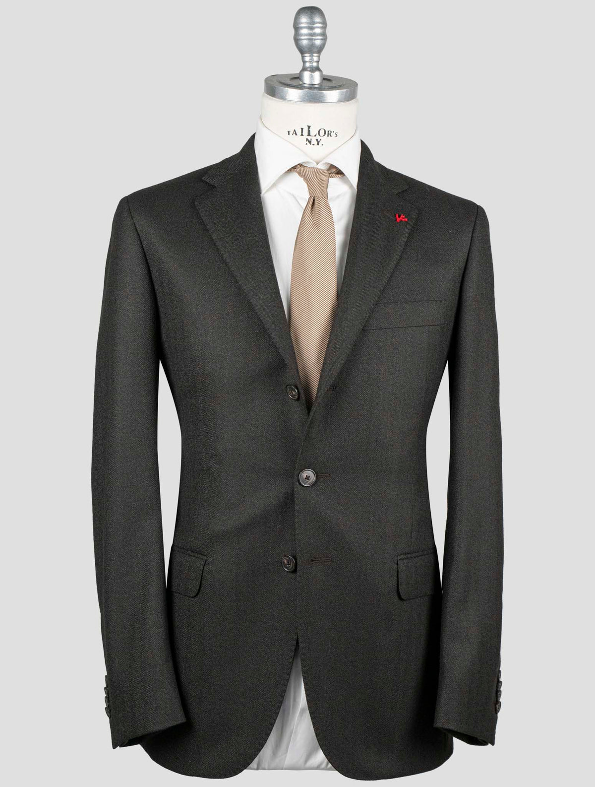 Isaia Brown Virgin Wool Blazer 1