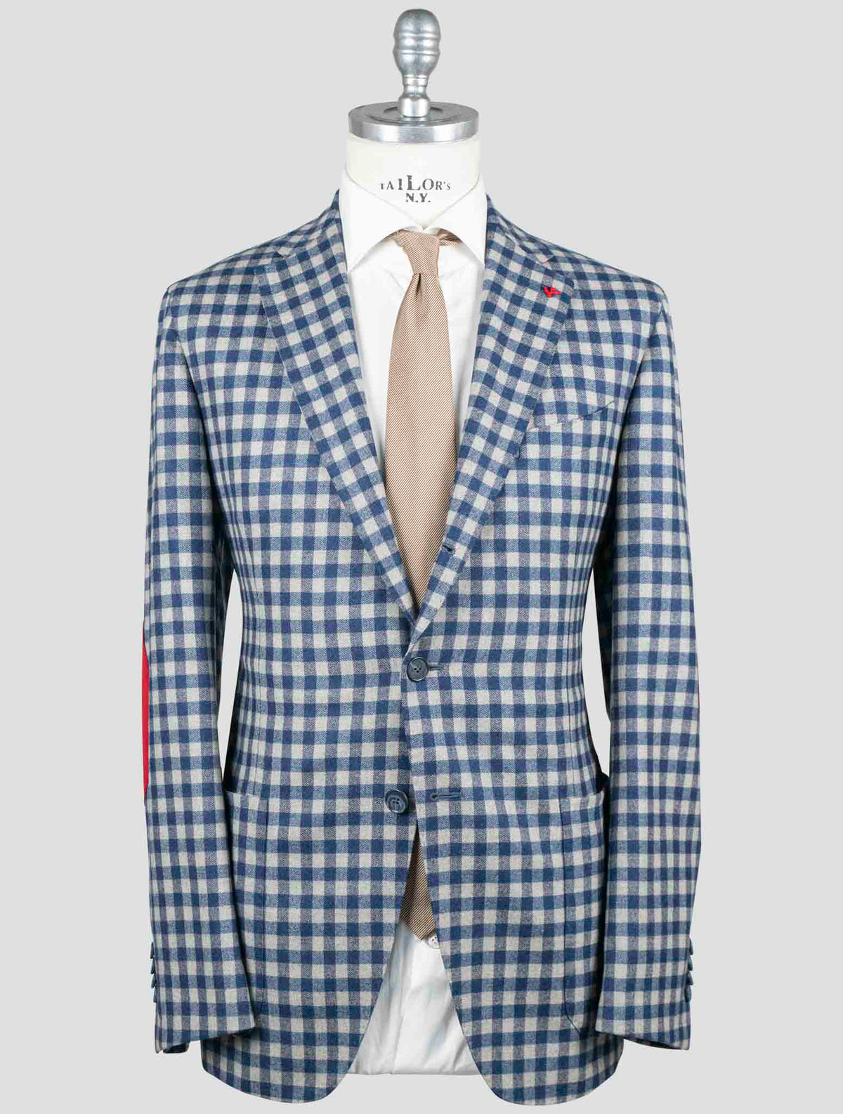 Isaia Blue White Wool 120's Blazer 1