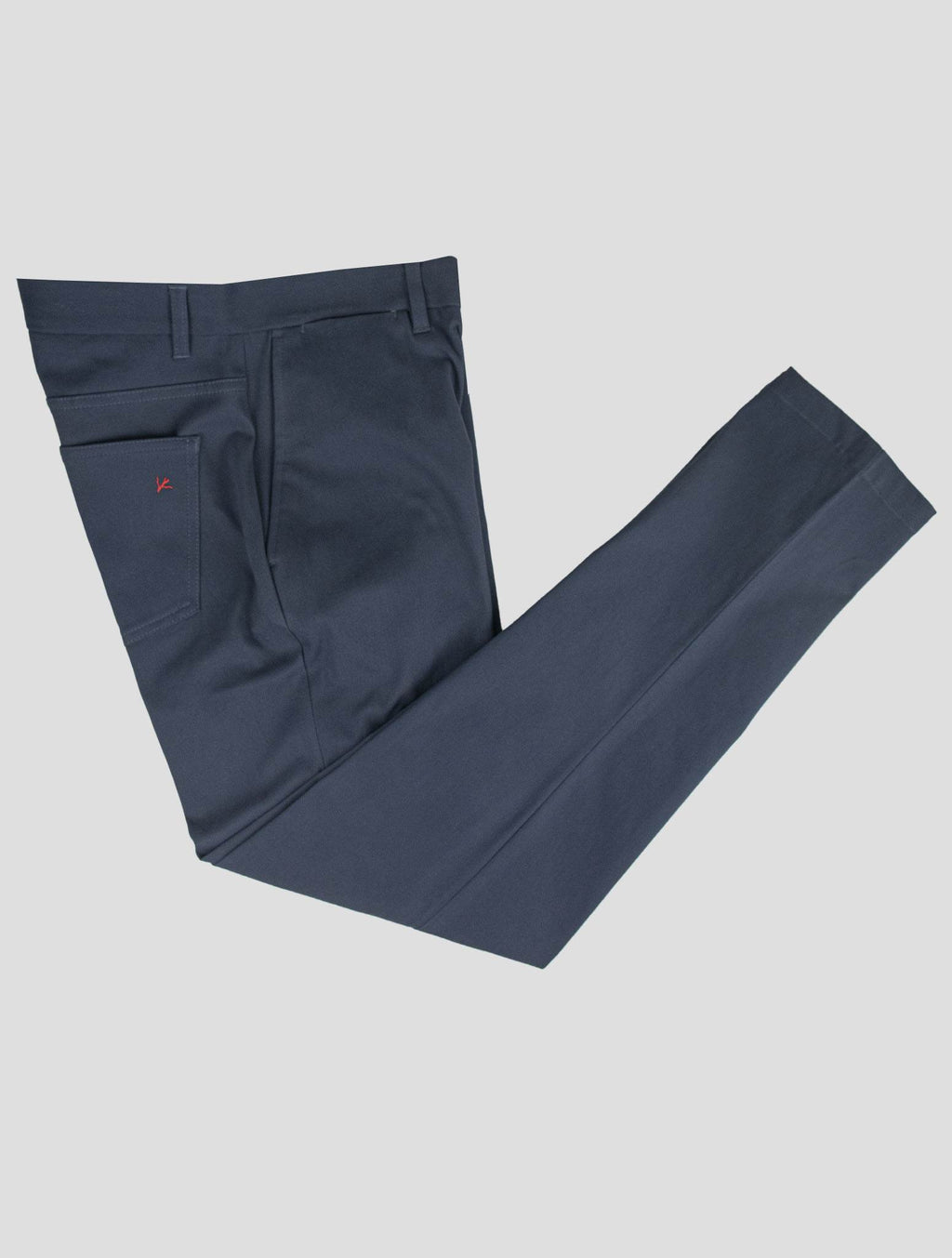 Isaia Blue Cotton Ea Pants 1