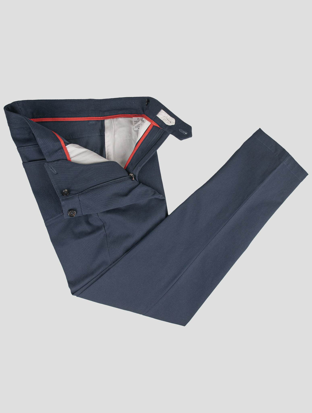 Isaia Blue Cotton Ea Pants 2