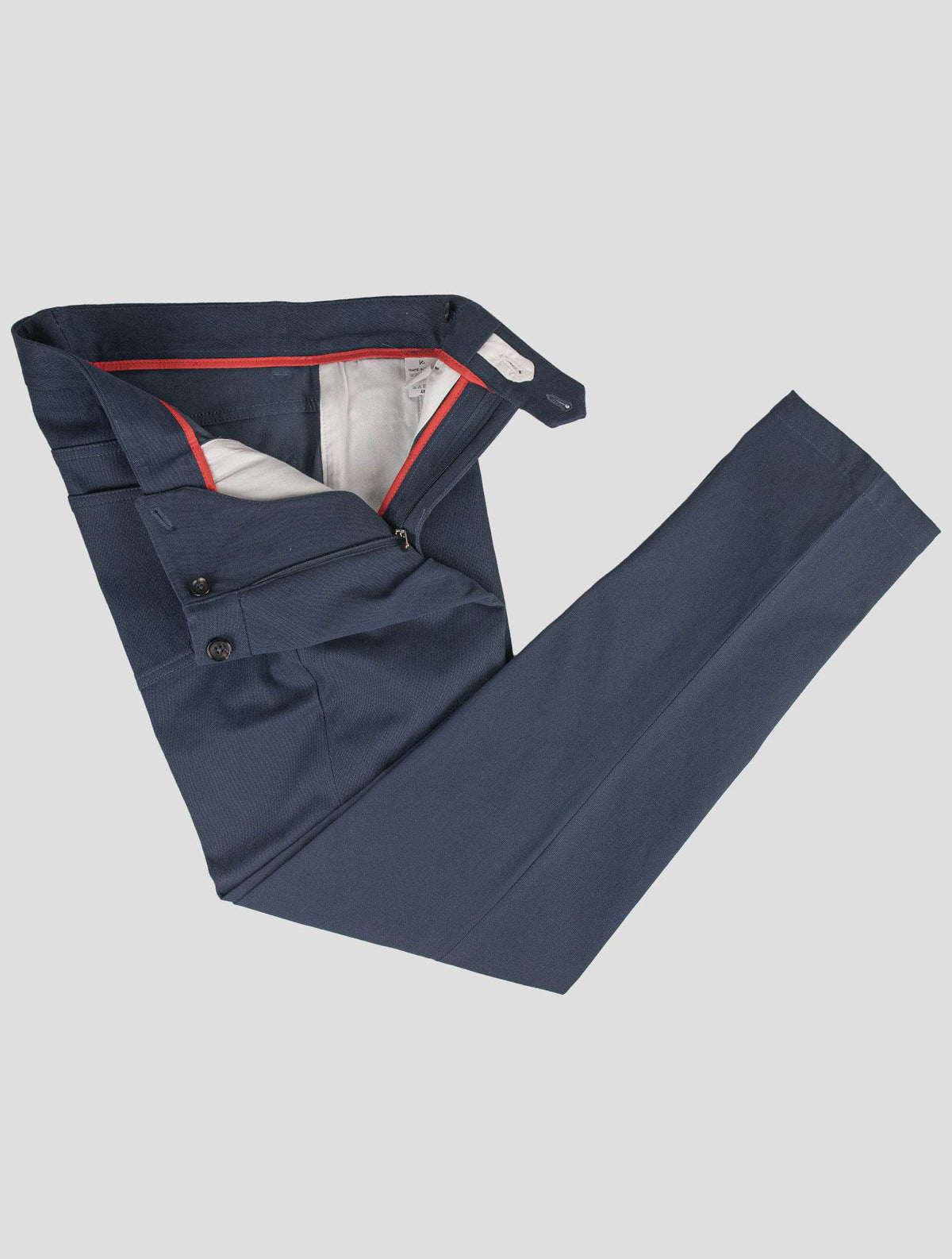 Isaia Blue Cotton Ea Pants 2