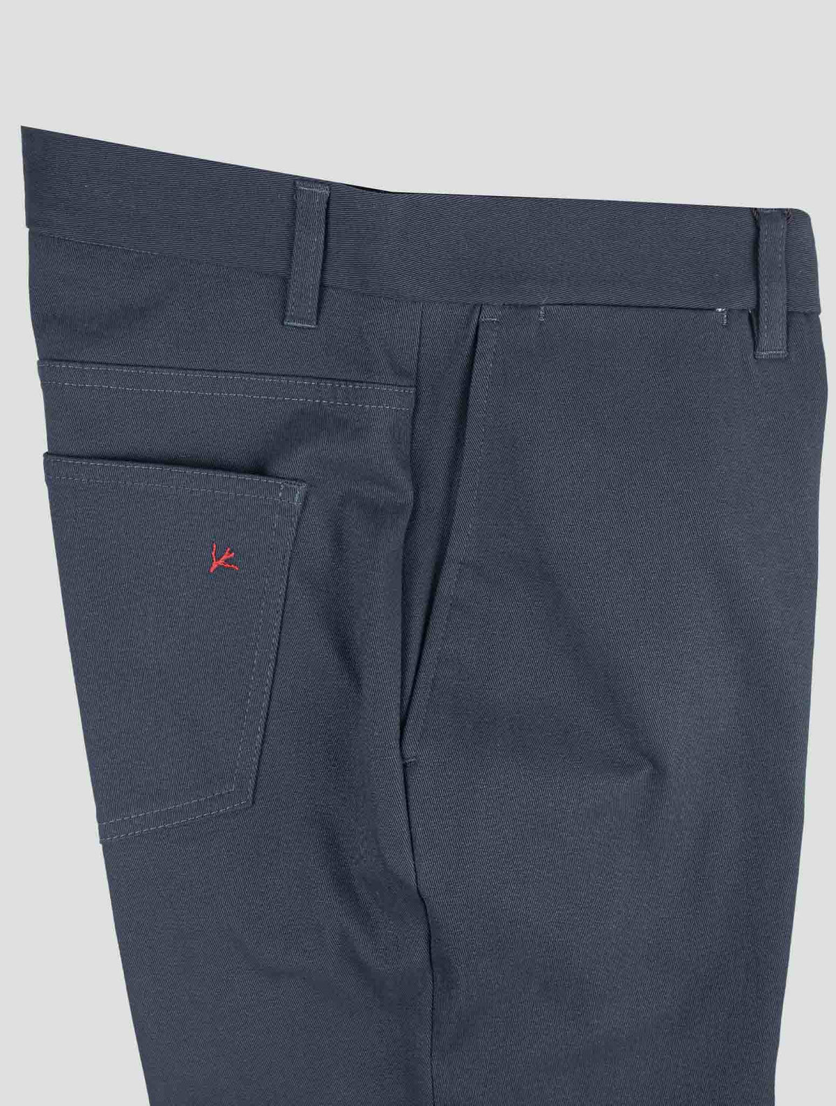 Isaia Blue Cotton Ea Pants 4