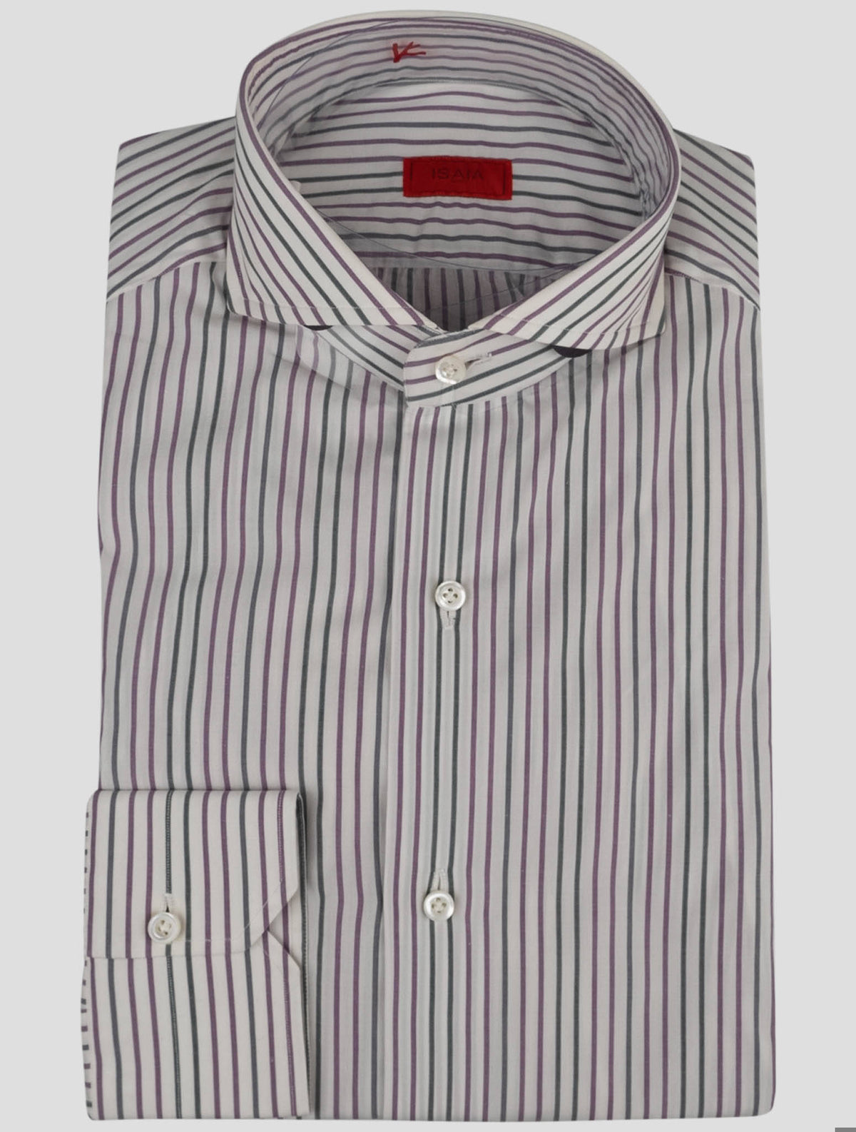 Isaia Multicolor Cotton Shirt 1