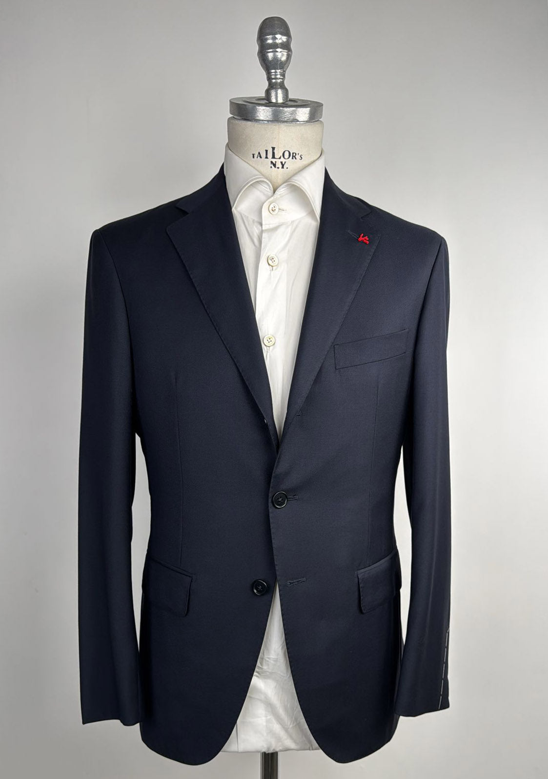 Isaia Dark Blue Wool150s Blazer 1