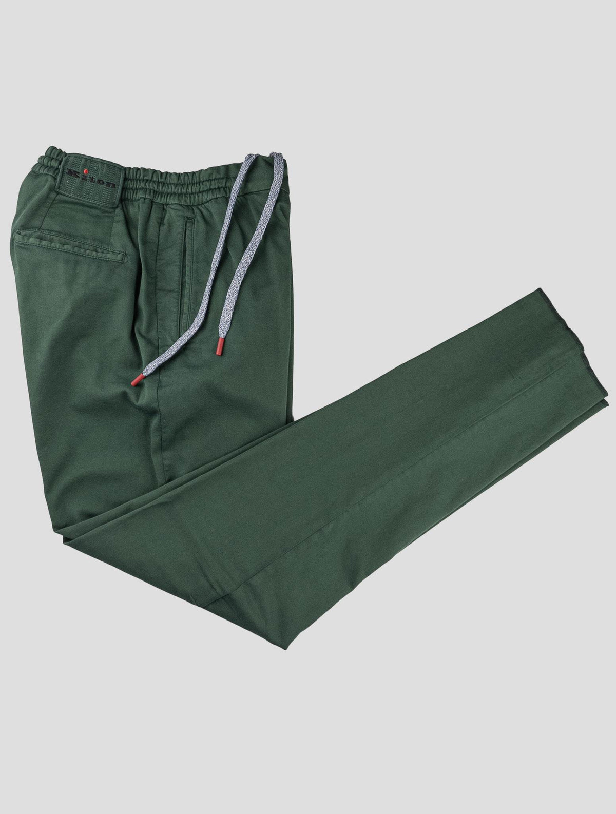 Kiton Green Cotton Pants 1