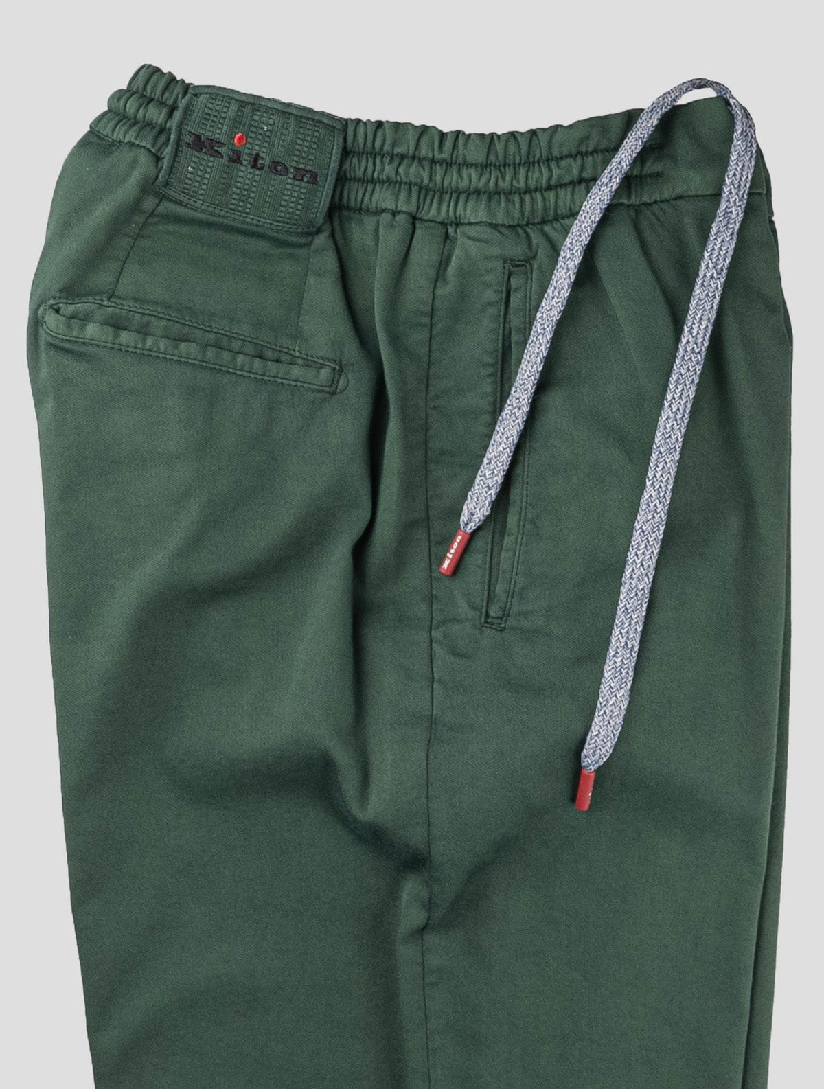 Kiton Green Cotton Pants 3