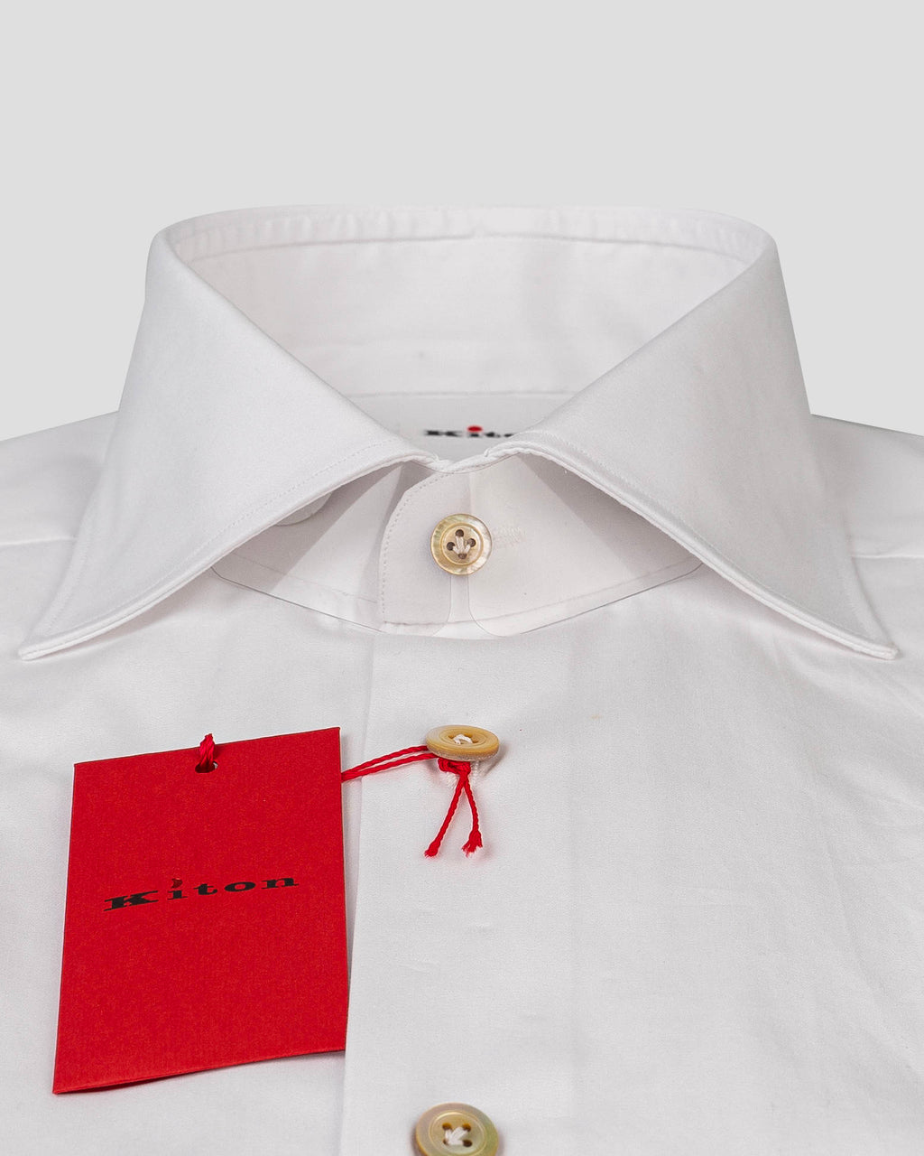 Kiton White Cotton Shirt SKY7 2