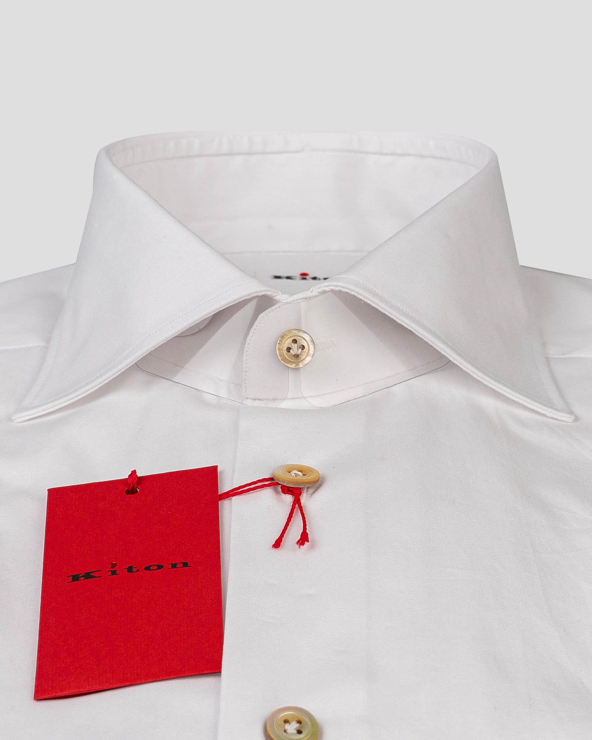 Kiton White Cotton Shirt SKY7 2