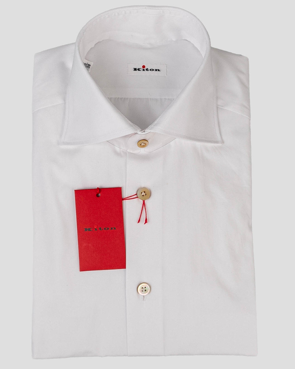 Kiton White Cotton Shirt SKY7 4