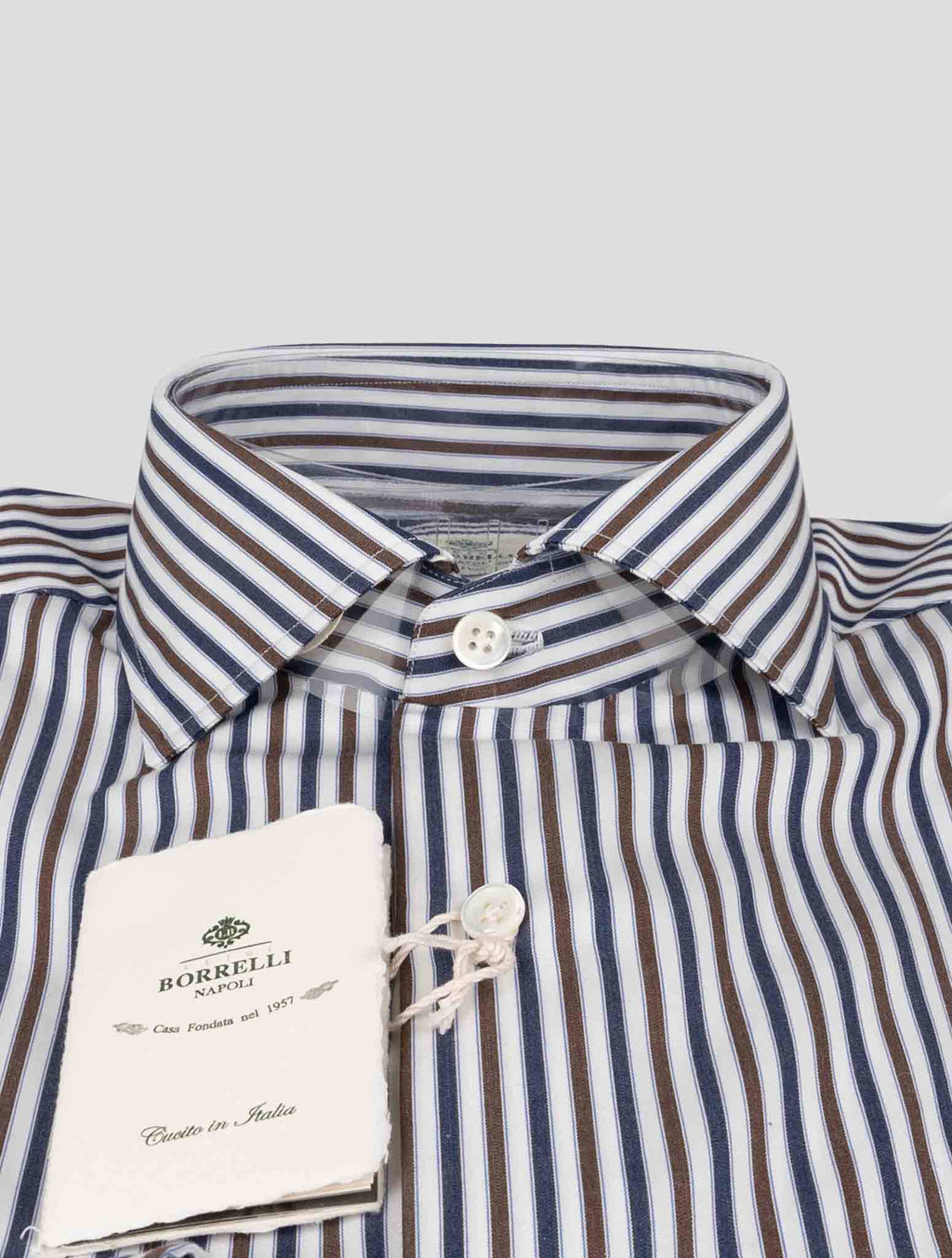 Luigi Borrelli Multicolor Cotton Shirt 2