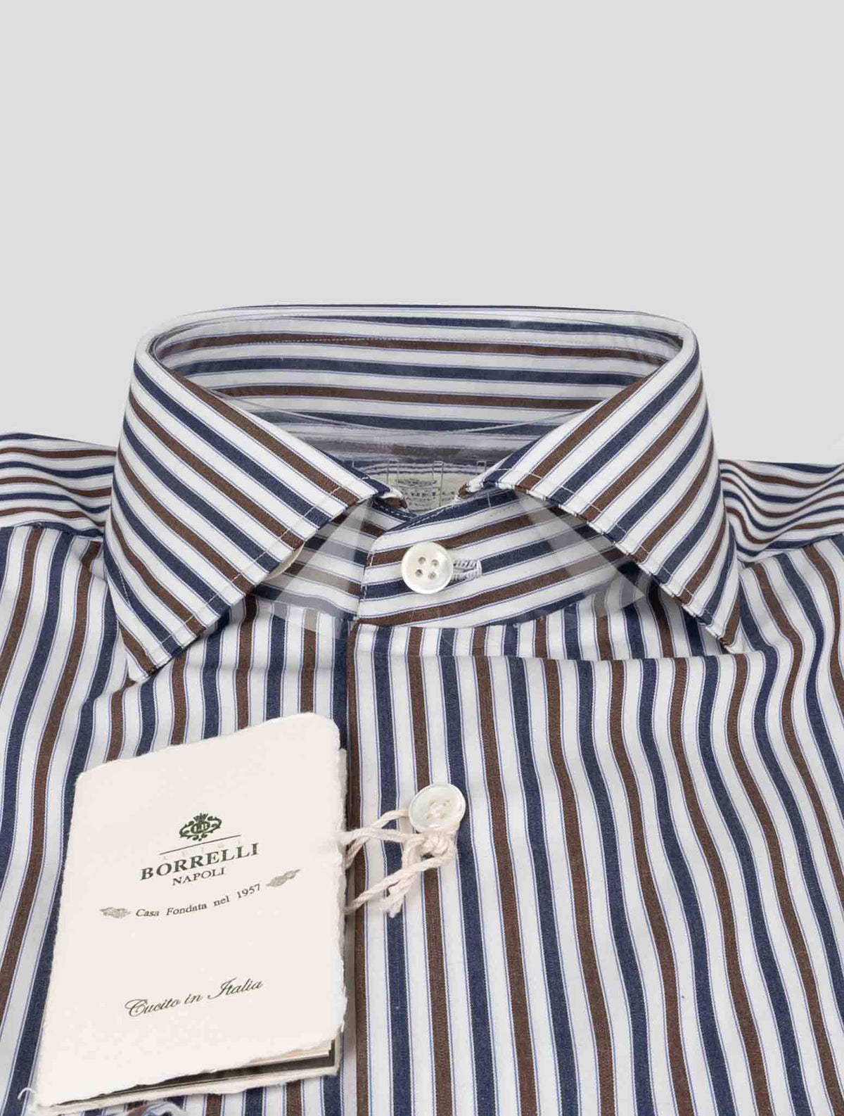 Luigi Borrelli Multicolor Cotton Shirt 2