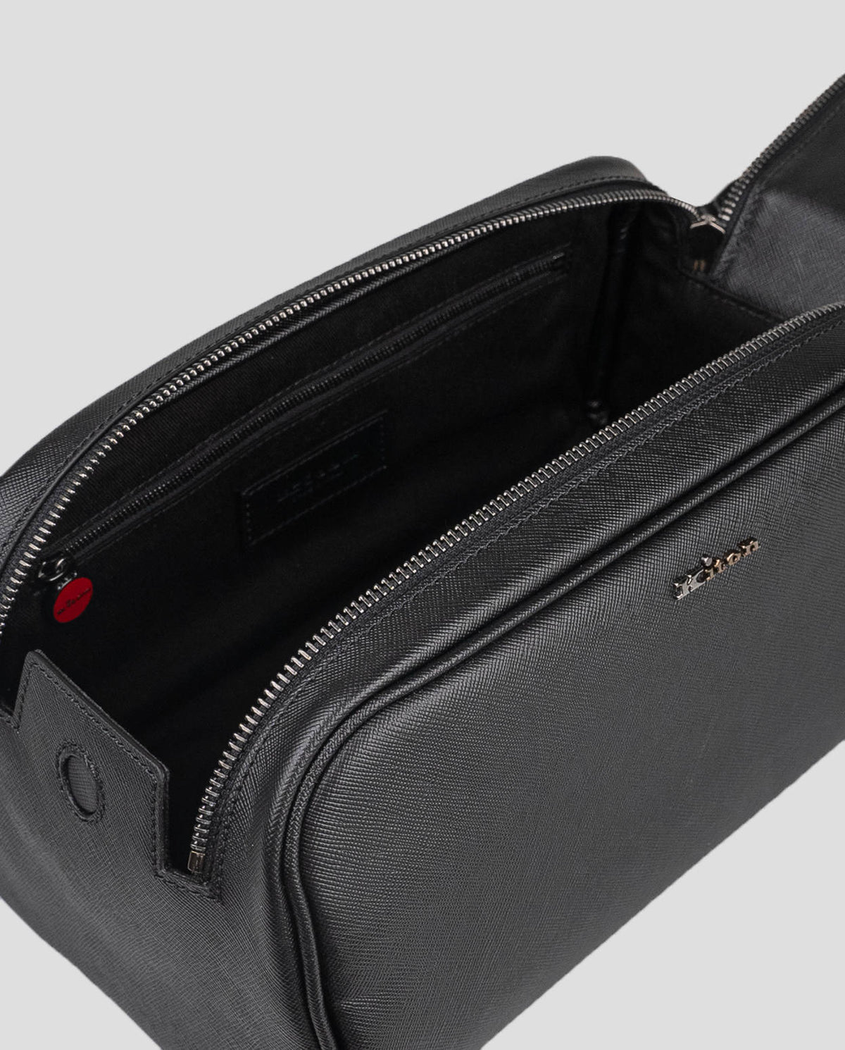 Kiton Black Leather Pochette 3