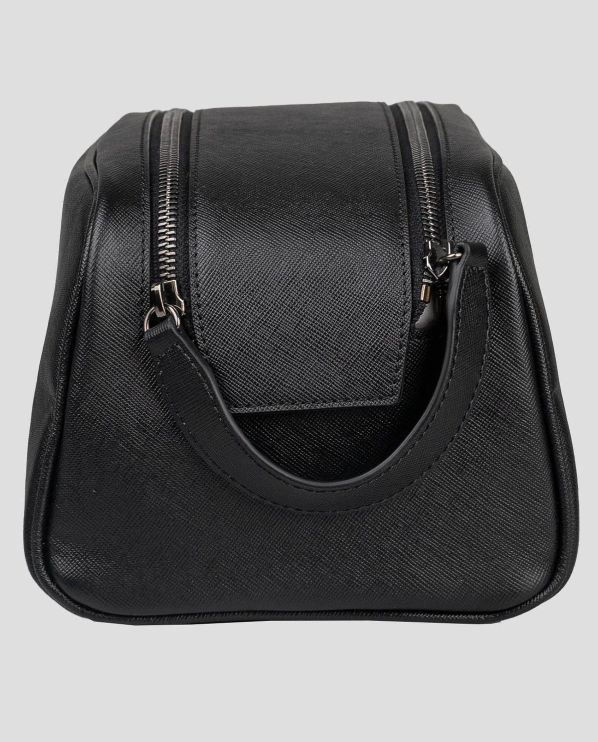 Kiton Black Leather Pochette 7