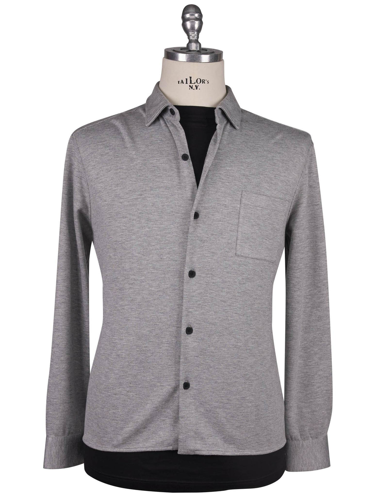 Kiton Knt Gray Viscose EA Overshirt 1