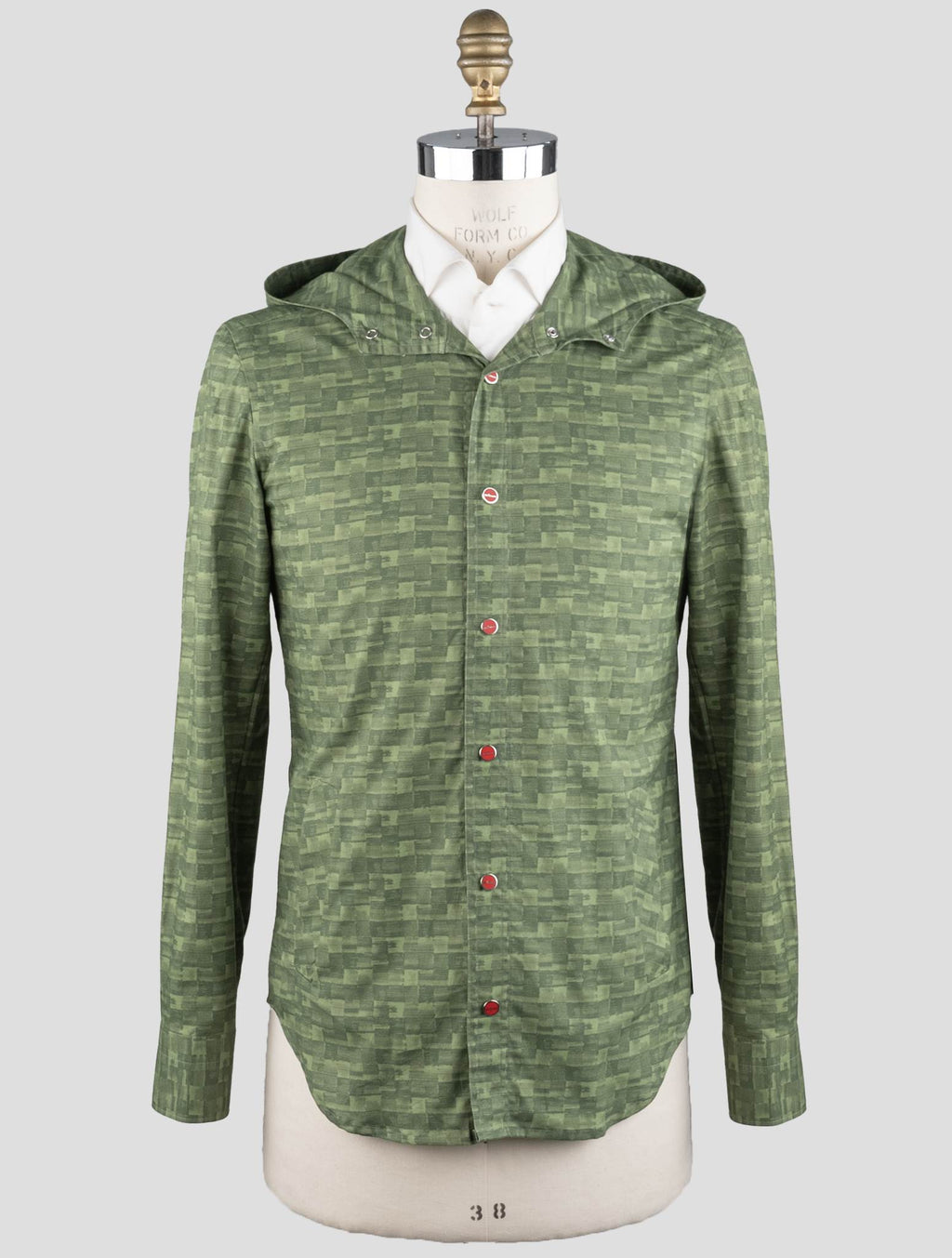 Kiton Green Cotton Overshirt Mariano 2