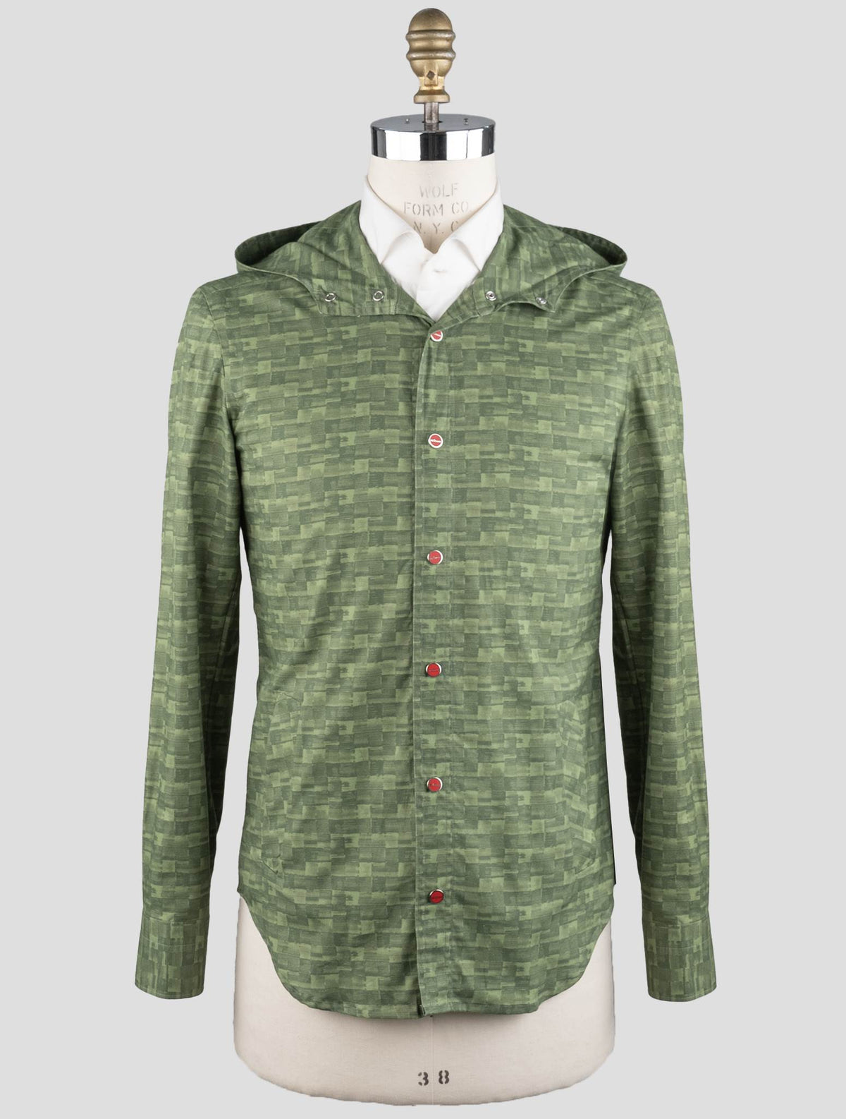 Kiton Green Cotton Overshirt Mariano 2
