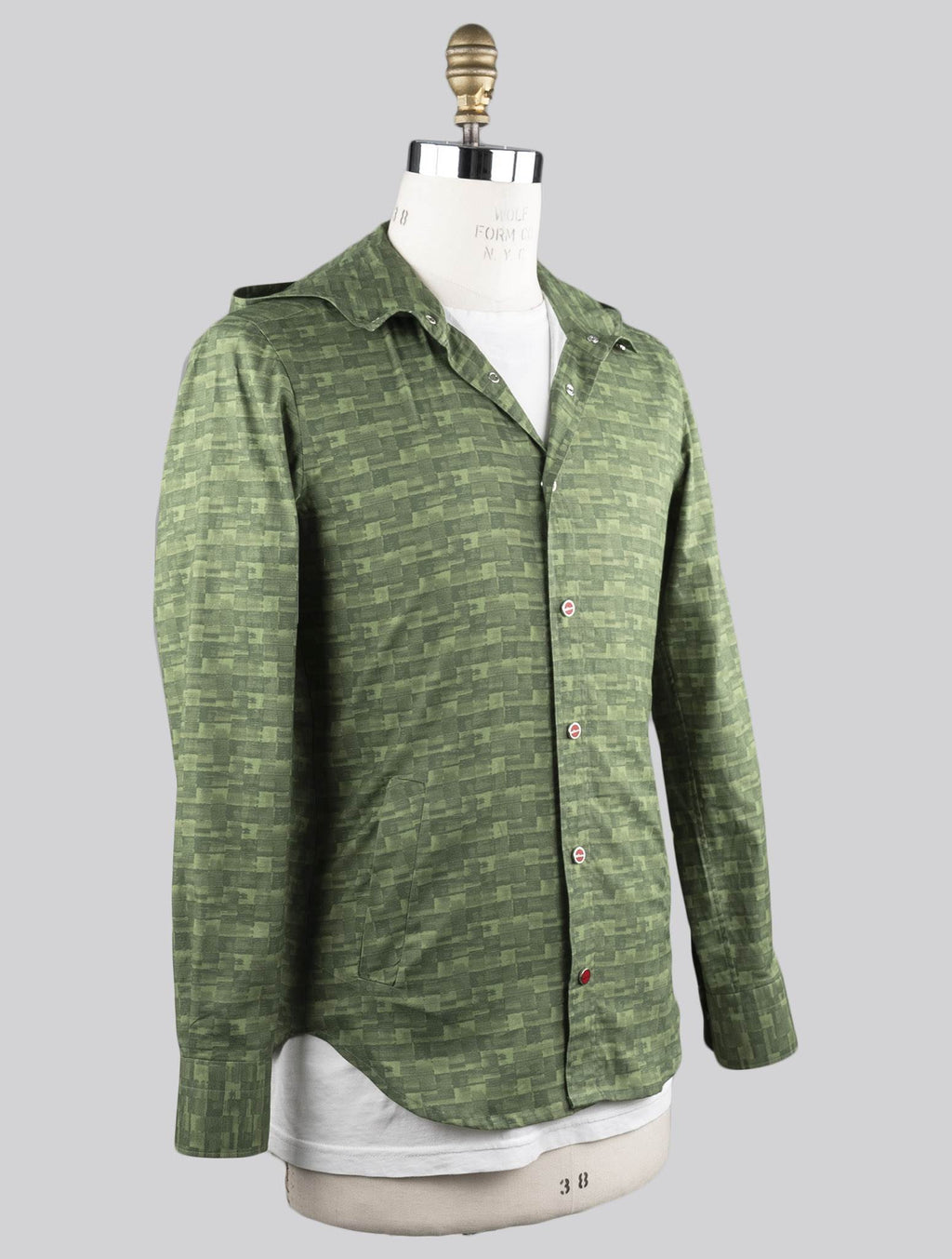 Kiton Green Cotton Overshirt Mariano 3