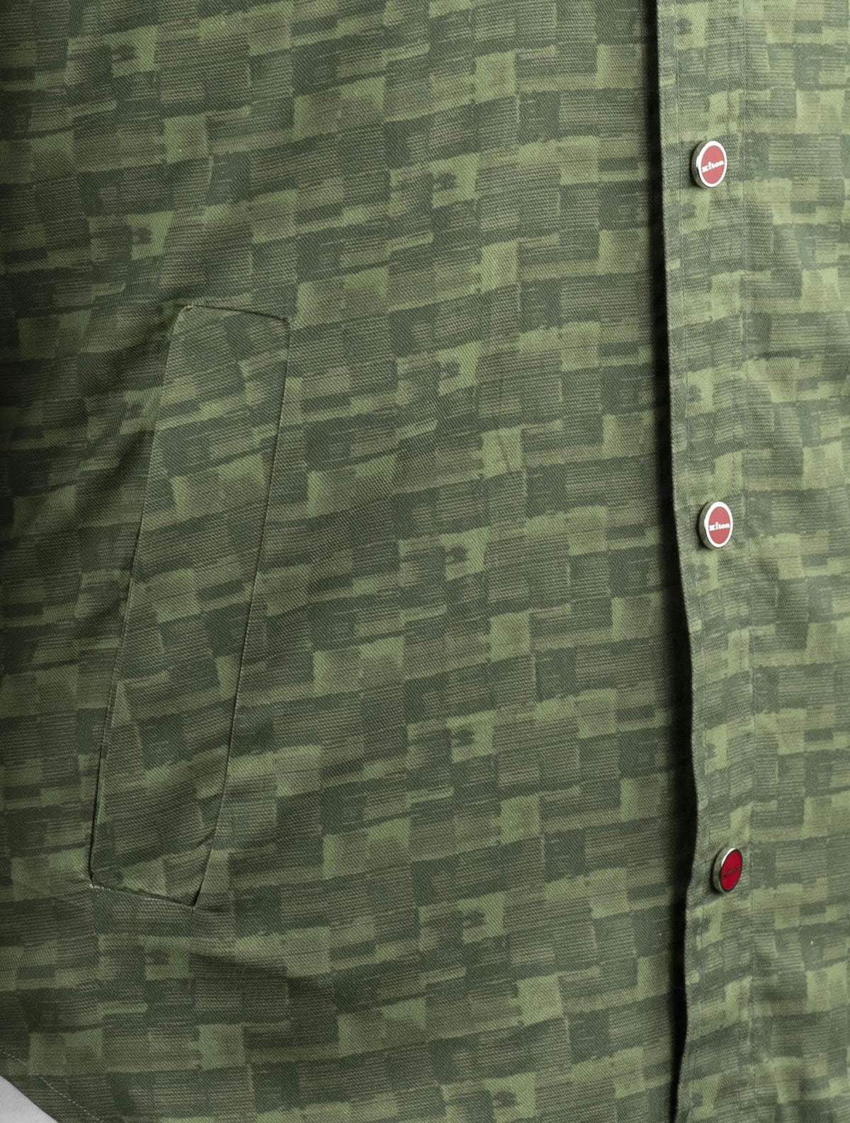 Kiton Green Cotton Overshirt Mariano 8