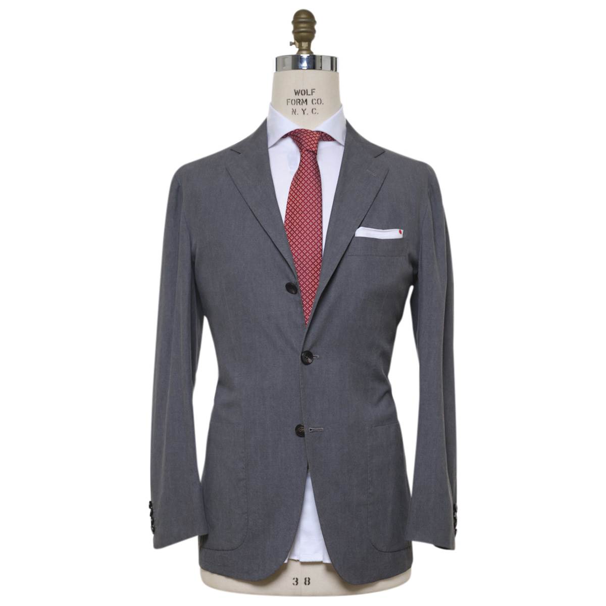 KITON Gray Cotton Blazer 6